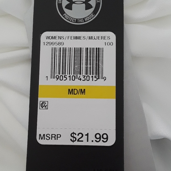 NWT Under Armour V Neck Tee - Picture 5 of 5